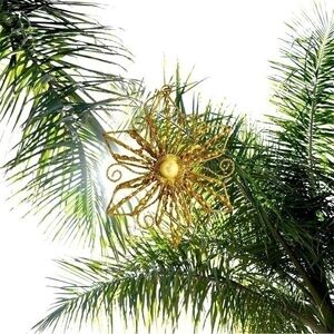 Vintage Metal Christmas Star Ornament Gold Pearl Xmas Holiday Decor Collectible